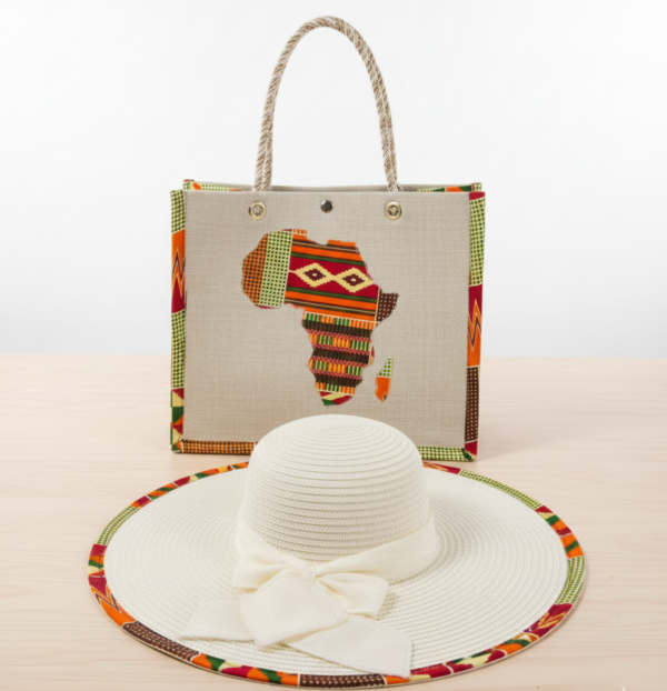 Ensemble Sac & Chapeau – Élégance Africaine et Style Moderne