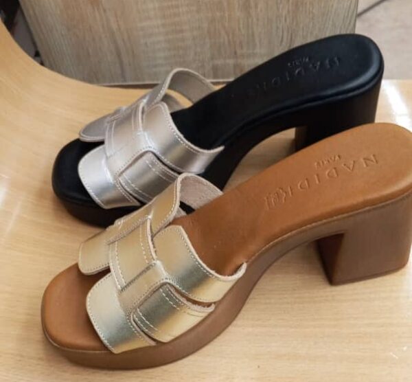 Talon Tressé "Nadidi" Argent Métallisé